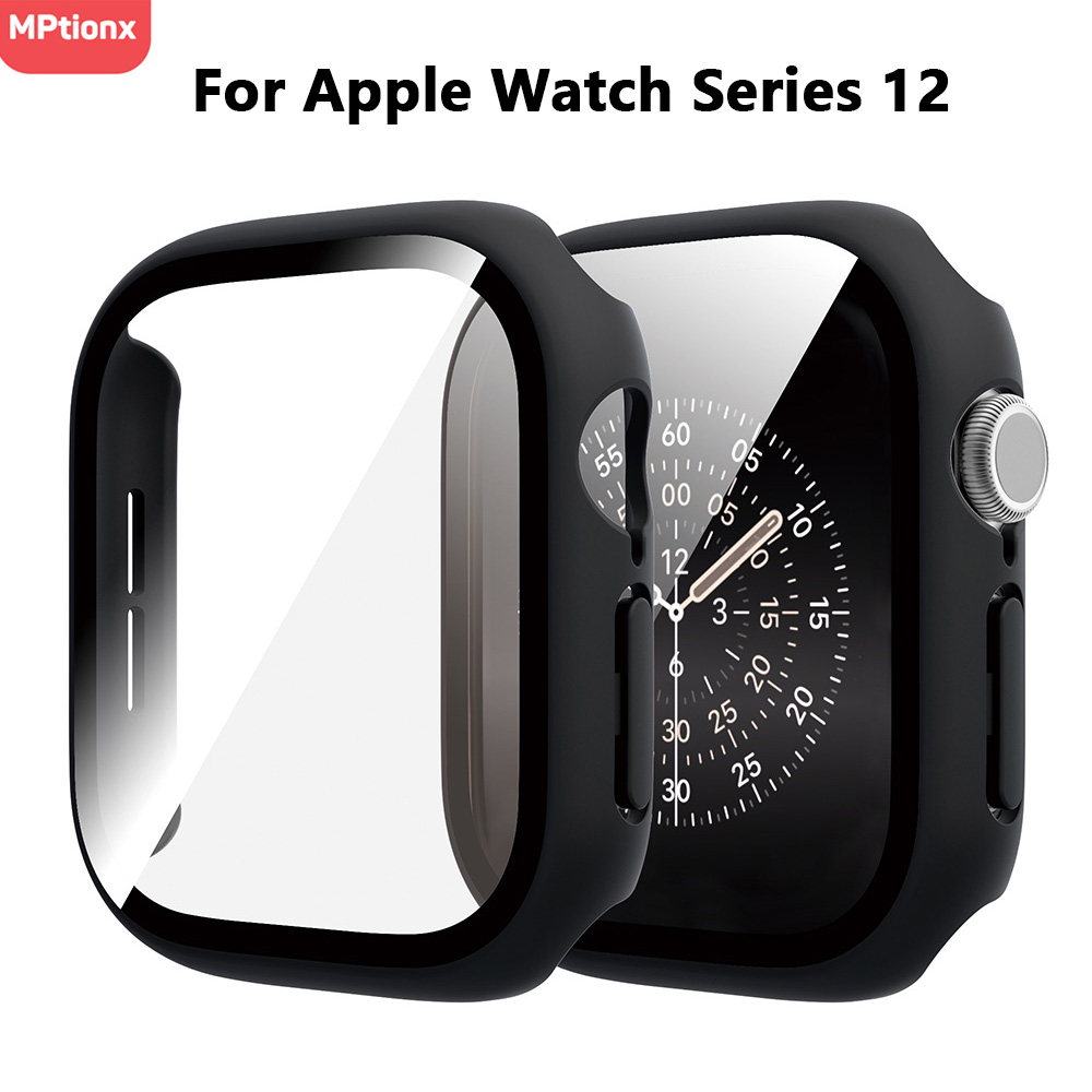 Apple Smartwatch Accessories - Gehard glas+hoesje voor Apple Watch Case