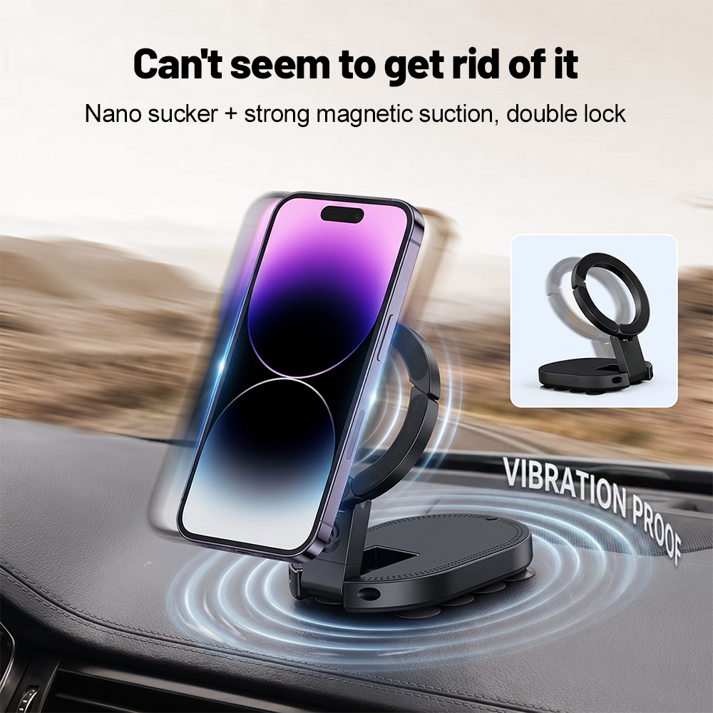 Accessories With Watch - 360 ° Draaibare 3-in-1 zuignap magnetische