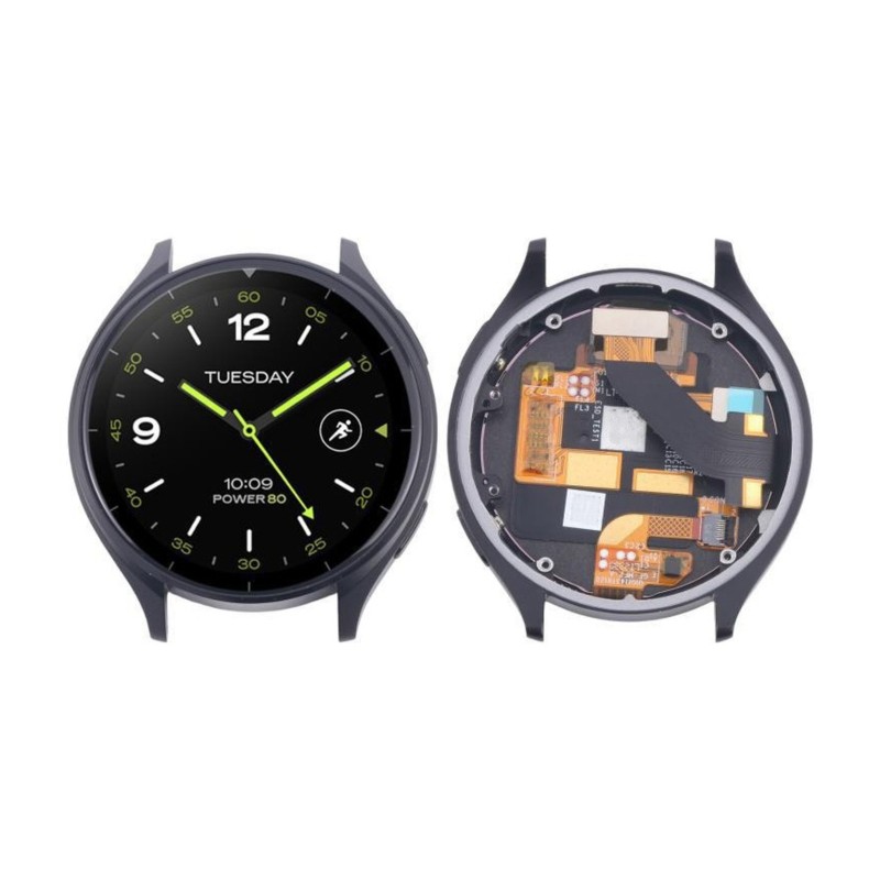 Smartwatch Watch Accessories - BTLIFE-Touchscreen LCD-scherm met frame zwart vervanging