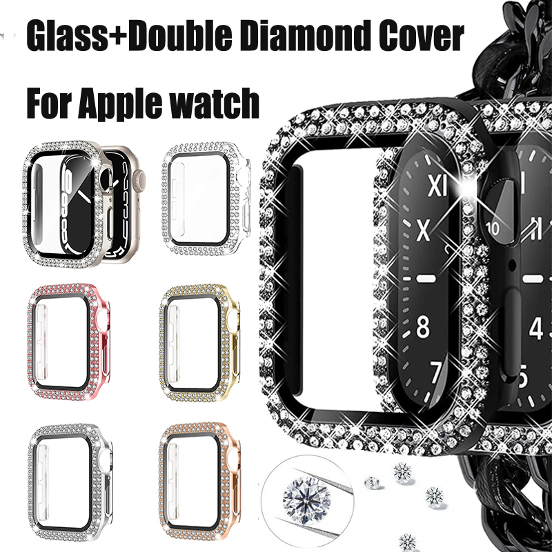 Apple Smartwatch Accessories - Glas + Diamant Cover Voor Apple