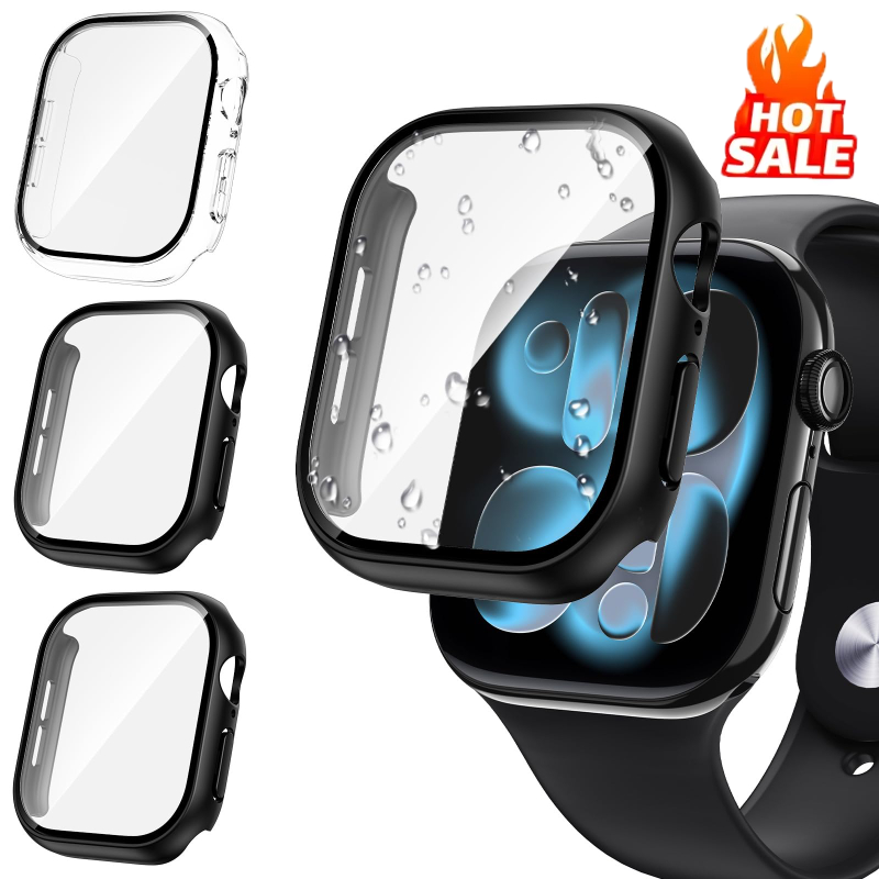 Apple Smartwatch Accessories - 3 stks Glas + Cover Voor