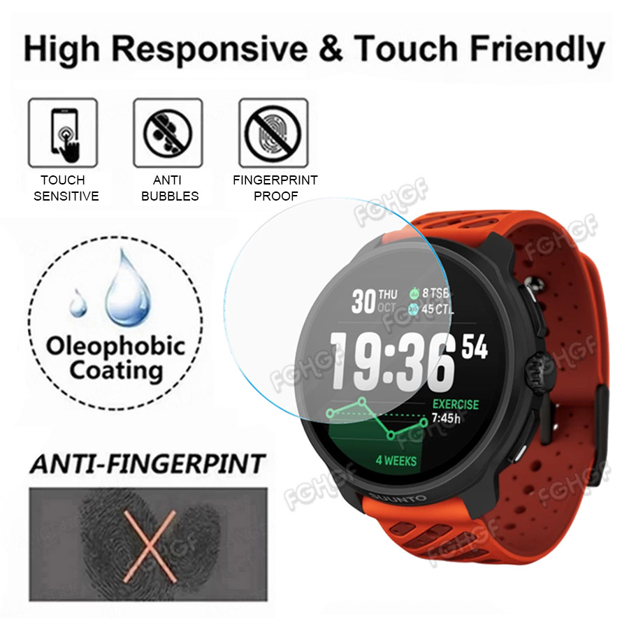 Smartwatch Watch Accessories - Gehard glas beschermfolie voor Suunto Race
