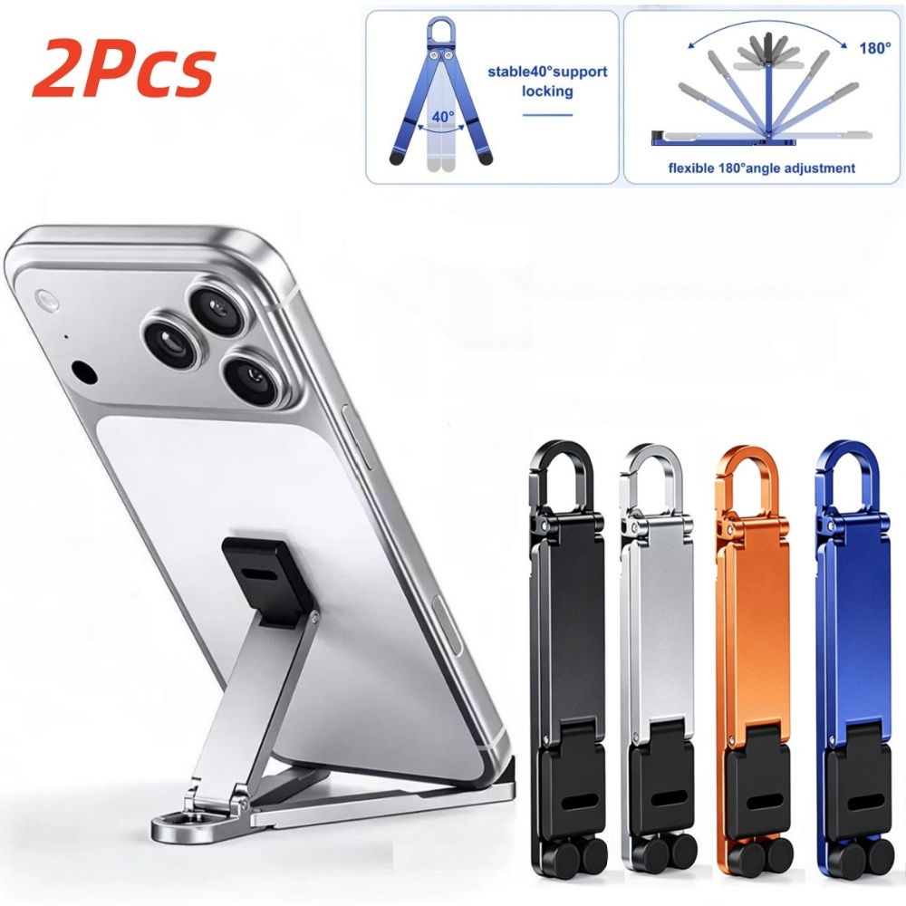 Accessories With Watch - 2 stuks opvouwbare telefoonstandaard met veergesp