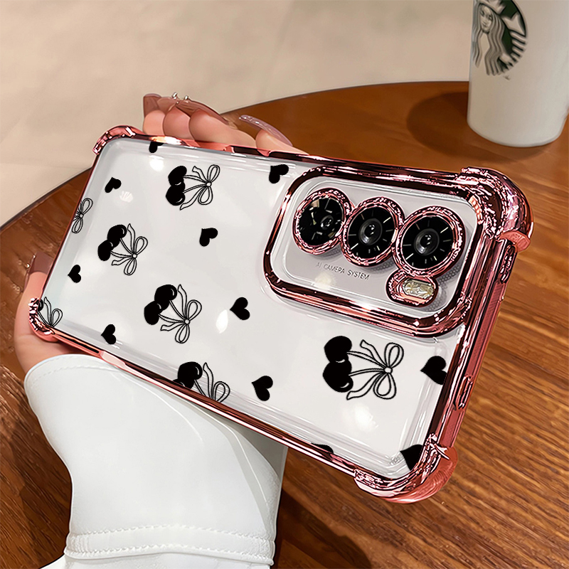 Google Pixel 9 - Schattig kersen-hart telefoonhoesje voor Google Pixel