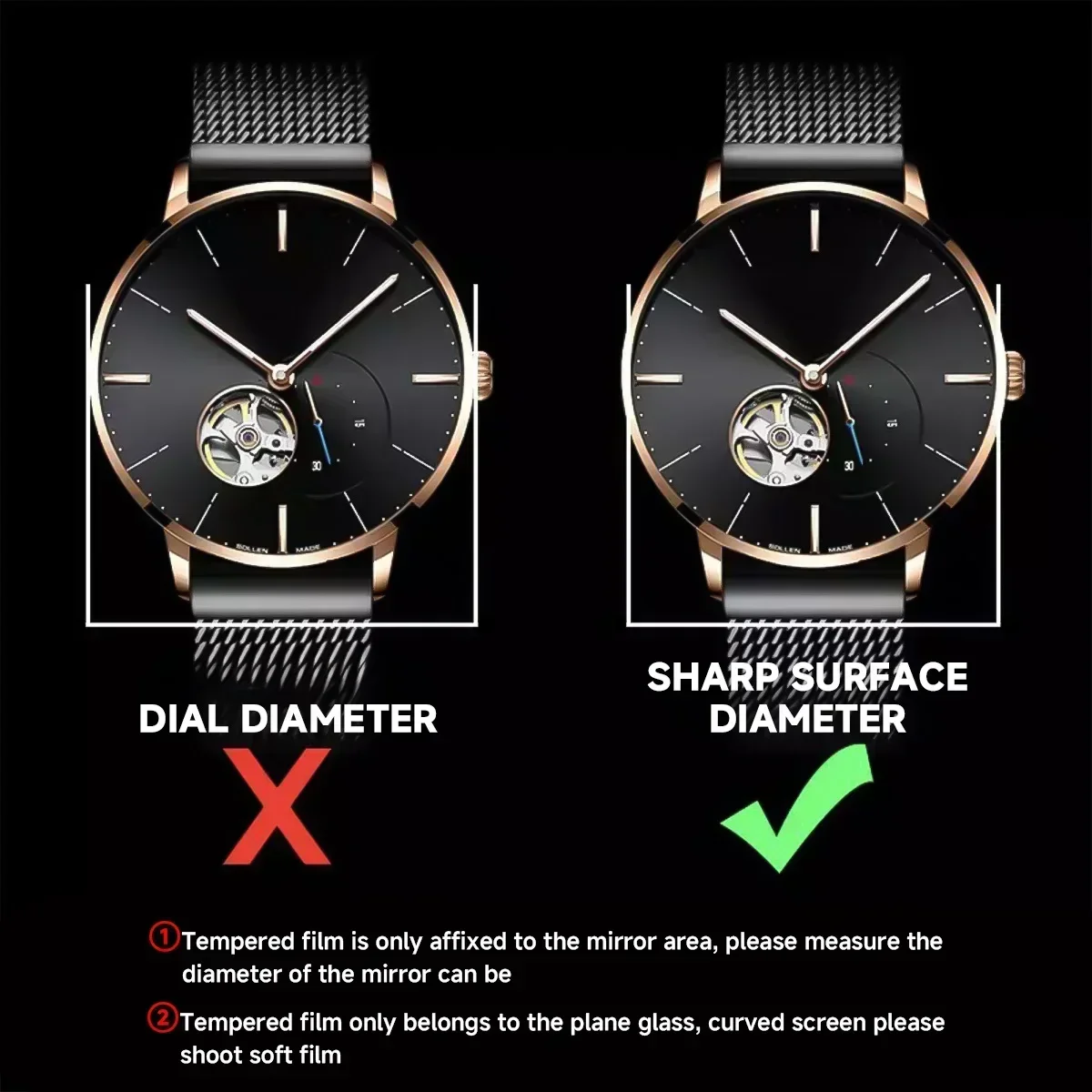 26-46mm Universele Gehard Glas - Watch Face Protector recensie en prijs