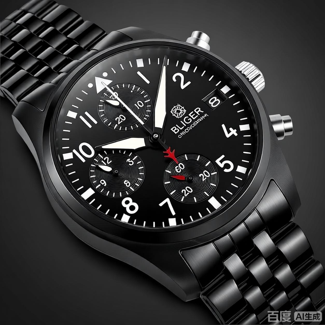 BLIGER Volledig zwart geborste - Accessories With Watch recensie en prijs