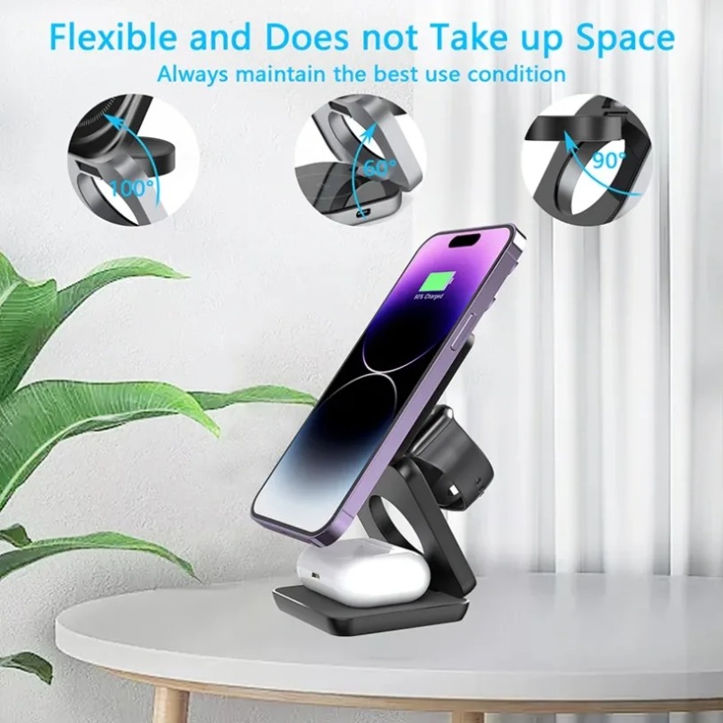 3-in-1 opvouwbare magnetische  - Smartwatch Ac recensie en prijs