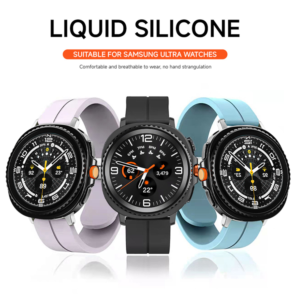 Siliconen band voor Samsung Ga - Samsung Smartwatch Ultra Accessories recensie en prijs